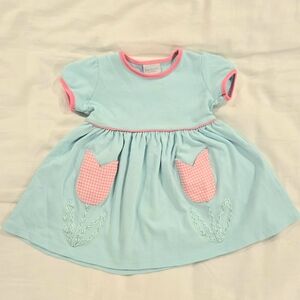 Squiggles Popover Dress with Tulip Pockets